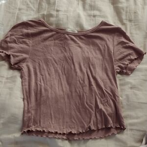 Pinkish Purple Crop Top